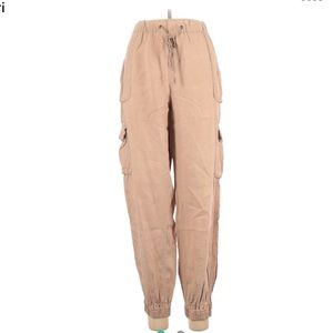 Nicole Miller High-Waisted Linen Jogger Pant